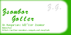 zsombor goller business card